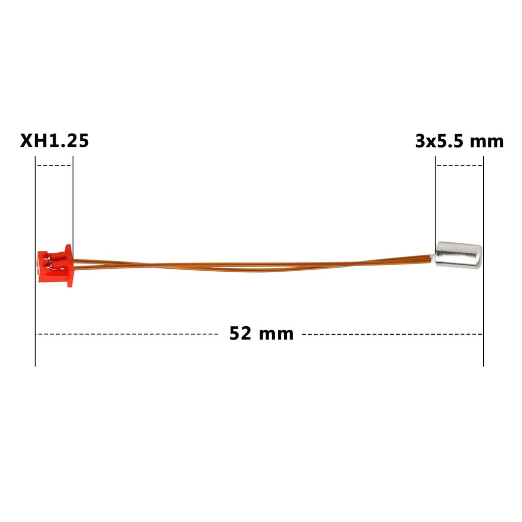 2 ชิ้น Sprite Extruder Pro อุณหภูมิเซนเซอร์อุณหภูมิสูง Pro Thermistor 300℃ OD 3 มม.ใช้งานร่วมกับ Cre
