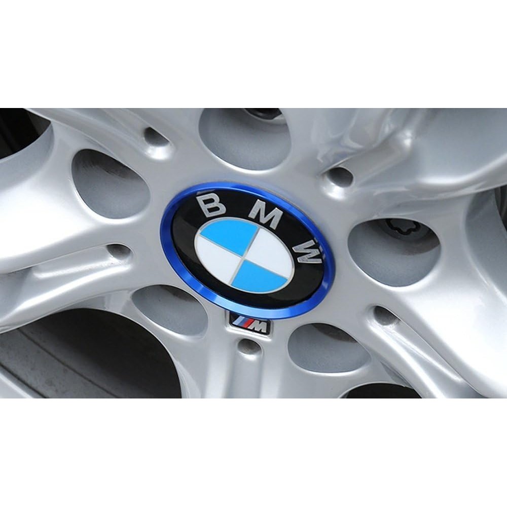 4 ชิ้นรถล้อขอบศูนย์หมวก Hub แหวนตกแต่งสําหรับ Audi A3 A4 A5 Q3 Q5 Q7 TT Quattro, BMW X1 X3 X5 1 3 5 