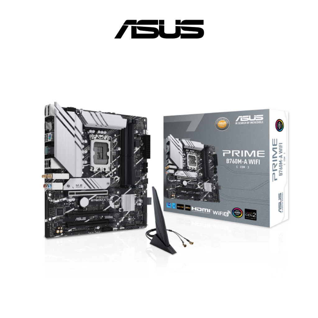 ASUS B760M-A WIFI CSM DDR5 LGA 1700 Mainboard ประกัน 3 ปี