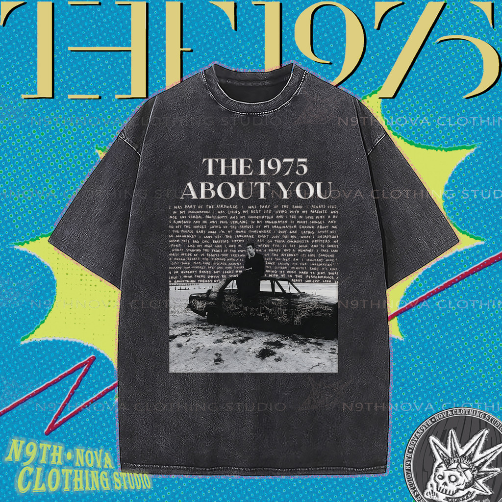 (จัดส่งตลอด 24 ชั่วโมง)Woo Right Washed Rock Band THE 1975 เสื้อยืดรีโทรถนนวินเทจสไตล์ยูนิเซ็กส์