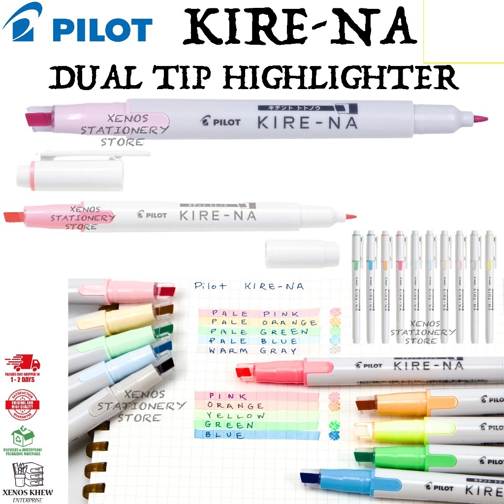 PILOT KIRE-NA DUAL TIP HIGHLIGHTER / PILOT TWIN HIGHLIGHTER KIRE-NA / PILOT HIGHLIGHTER KINNA
