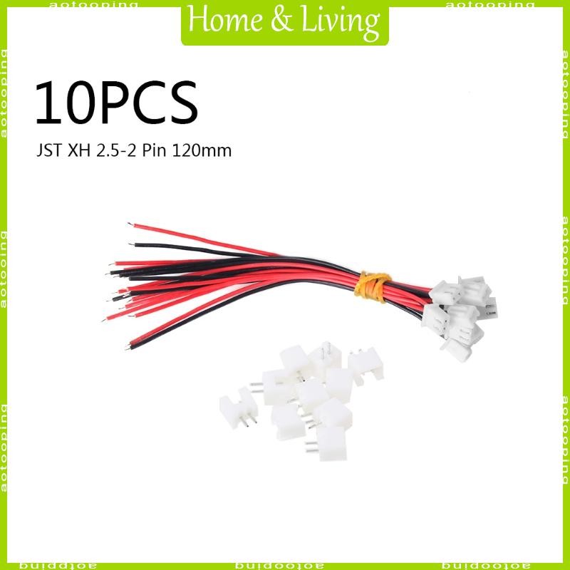 AOTOO 10 ชิ้น XH2 54 มม.2PIN Double End หญิงและชาย Connector สายไฟ