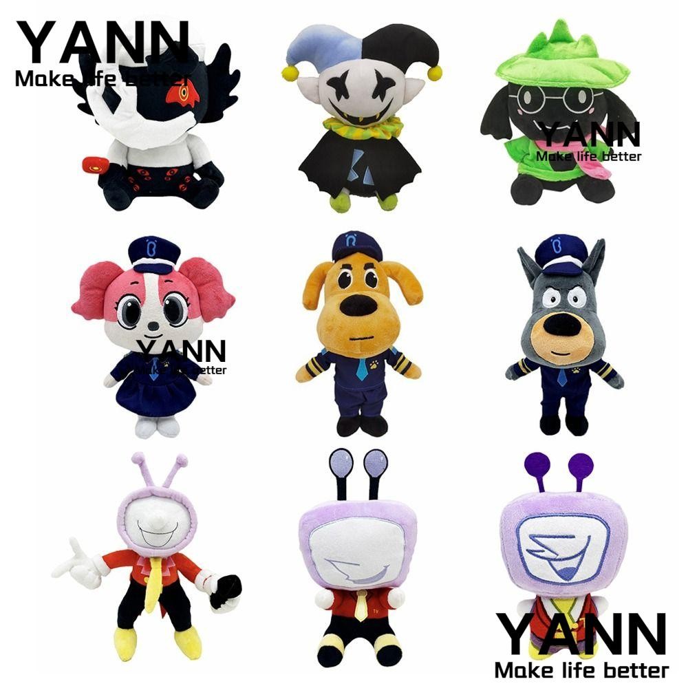 YANN Jevil Deltarune ตุ๊กตา Plush/PP ผ้าฝ้ายการ์ตูนอะนิเมะตุ๊กตาของเล่น,น่ารักนุ่ม Plushie รูป Xmas 