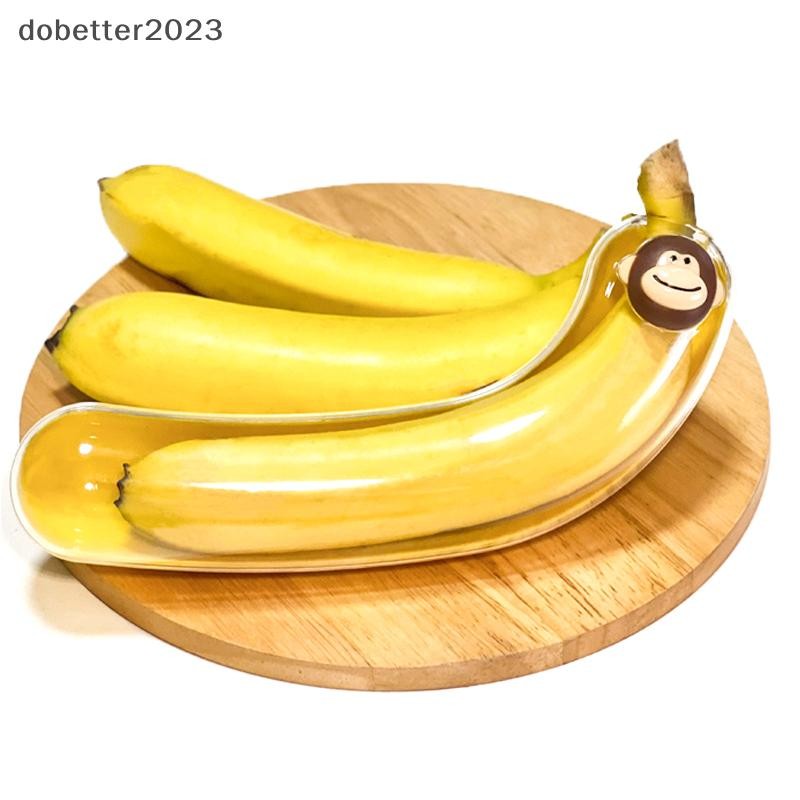 [DB] กล่องเก็บกล้วยแบบพกพาสําหรับเด็ก 1 ชิ้น Squeezable กล่องเก็บผลไม้ตู้เย็น Crisper กล่องเก็บผลไม้กลางแจ้งผู้ถือ TH