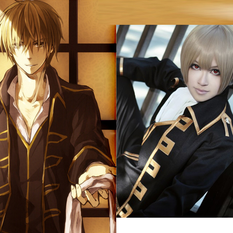 Gintama True Selection ชุดcosplay Okita Sougo Touhou Shi4ro สำหรับผู้ชาย