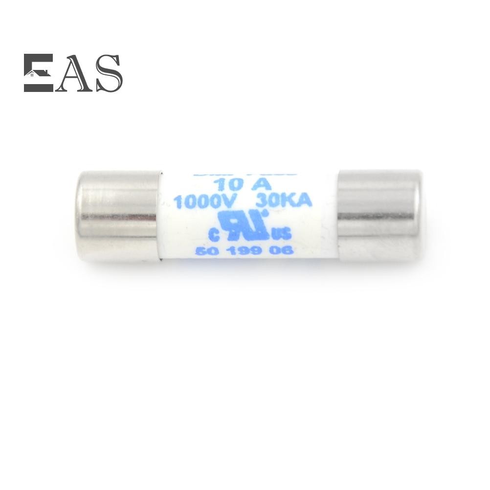 [EA] มัลติมิเตอร์ใหม่ 10 x 38 มม. 1000V 10A กระบอกฟิวส์เซรามิคสีขาว TH