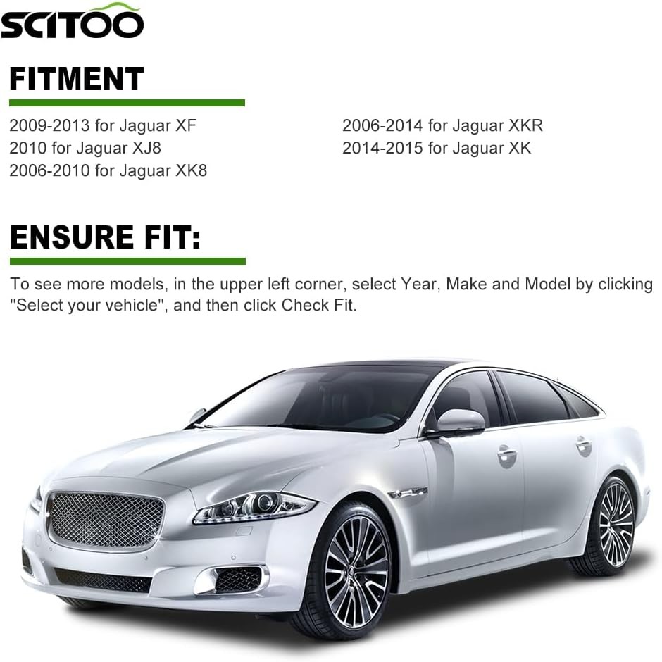 SCITOO Keyless Entry Remote Key Fob SHELL CASE สําหรับ 5 ปุ่ม Uncut กุญแจรถสําหรับ Jaguar XF 2009-20