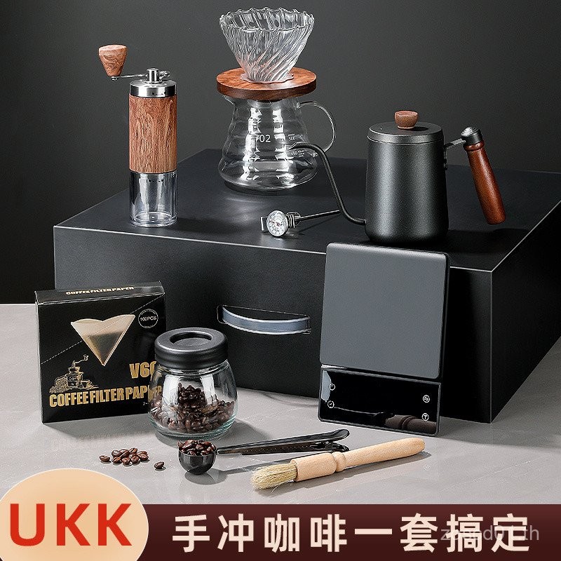 ของใช้แนะนํา ⭐ Hand-Brewedเครื่องชงกาแฟเครื่องชงกาแฟHand-Brewedในครัวเรือนเครื่องบดเมล็ดกาแฟขนาดเล็ก