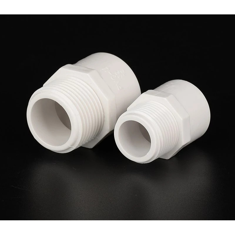 ขั้วต่อเกลียวนอก UPVC สีขาว Phi 20 / Phi 25 / Phi 32 – อุปกรณ์ตู้ปลาและตู้ปลา