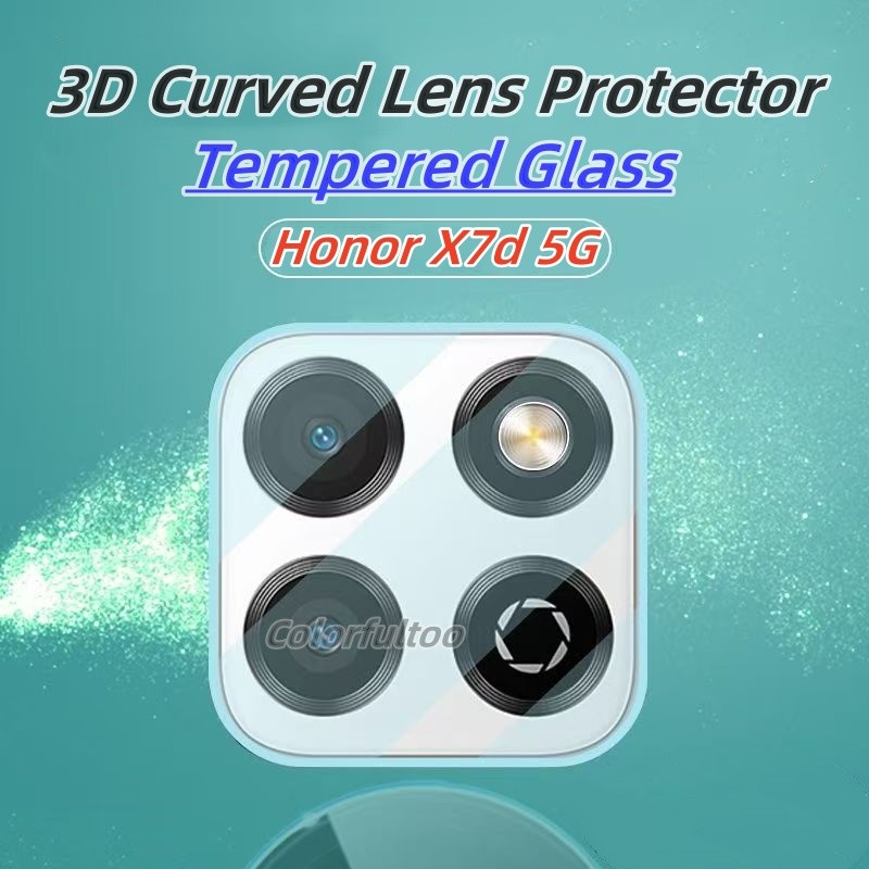 Honor X7D 2025 Clear กล้องป้องกันฟิล์มสําหรับ Honor X7d X 7d HonorX7d 4G 5G 3D โค้ง HD คลุมทั้งหมดกล้องกระจกนิรภัยป้องกันหน้าจอกลับฟิล์มเลนส์