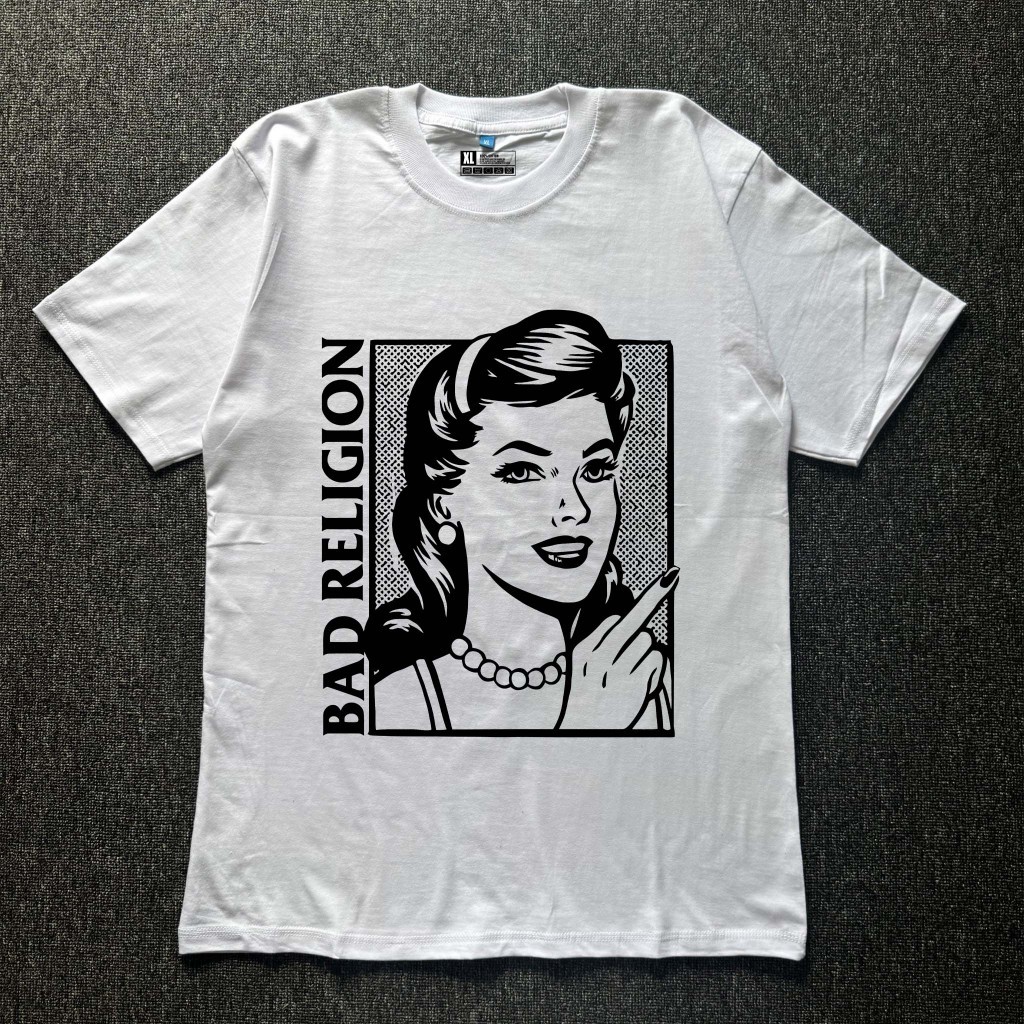 เสื้อยืดวง BAD RELIGEION - ผู้หญิง F*CK | 24S MUSIC DISTRO COTTON TSHIRT