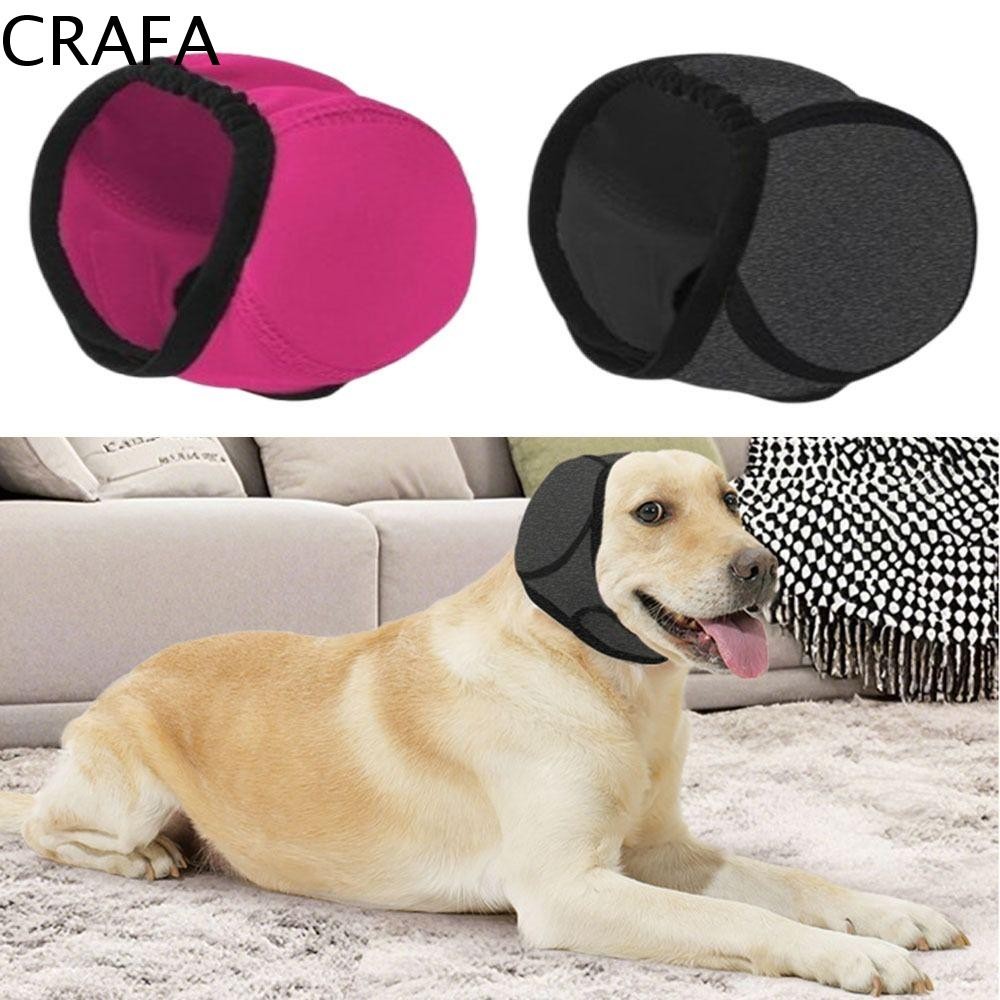 CRAFA ที่ครอบหูสุนัข, ป้องกันการได้ยินป้องกันเสียงรบกวนสุนัข Calming Earmuff, ทนทานกันน้ําปรับลดเสียงรบกวนหูสัตว์เลี้ยง Muffs Thunder