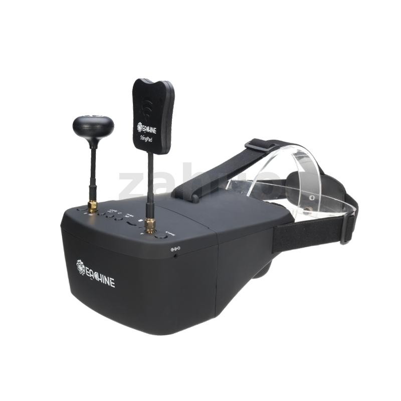 Eachine EV800D 5.8G 40CH นักดําน้ํา FPV Goggles 5 นิ้ว 800*480 ชุดหูฟังวิดีโอ HD DVR สร้างแบตเตอรี่