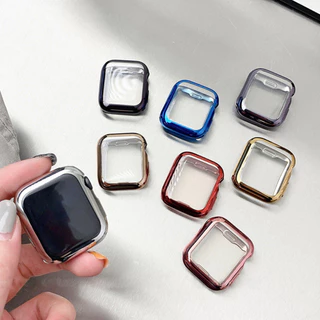 กรณีป้องกันฉากที่ชัดเจน TPU อ่อน for IWatch Apple Watch Ultra/SE 3 2 Series 11 10 9 8 7 6 5 49 46 45 44 42 41 40 38มม