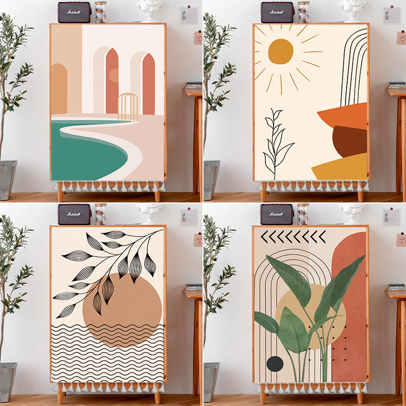 Simple New Design Cabinet Curtains for Wardrobes & Bookshelves with Dust Covers and Door Curtains – 