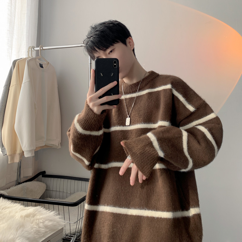 เสื้อถักลายเกาหลี สำหรับผู้ชาย คุณภาพสูง ใส่สบายและคล่องตัว - รูปที่ 6