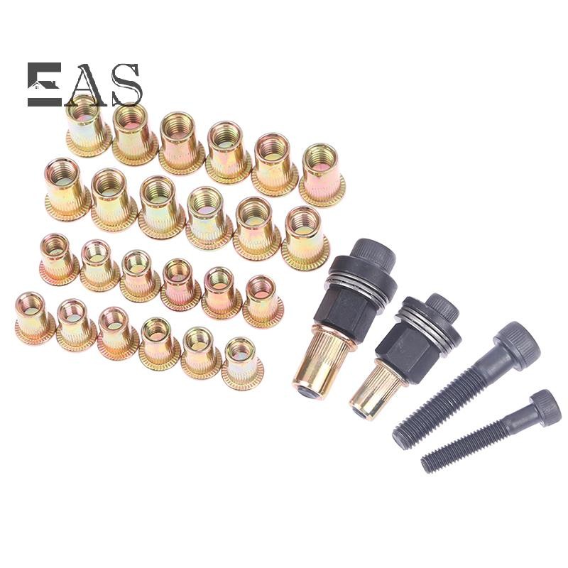 [EA] M6 M8 Rivet Nut s คู่มือ Riveter คอลัมน์สแตนเลสหกเหลี่ยมถั่ว AM6SS AM8SS DIY เจาะ Rivet ด้านนอก