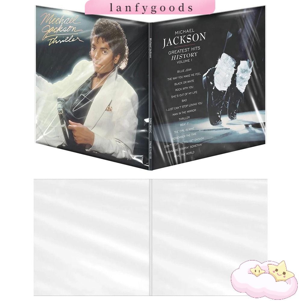 LANFYGOODS Vinyl Records Sleeve, Resealable 12 นิ้ว Gatefold Outer LP Sleeves,ที่มีประโยชน์หนาไวนิลด
