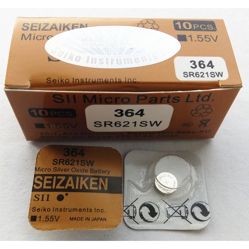 ของแท้ 364 SR621SW 1.55V แบตเตอรี่ปุ่ม Electronics