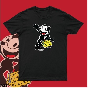 Felix the Cat Baju เสื้อยืดไมโครไฟเบอร์