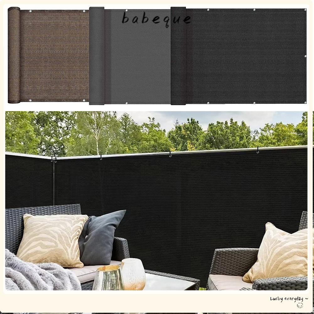 BABEQUE ระเบียง Shade ผ้า, 3/5/6M กันน้ํา Sun Shading Sails, Thicken รั้ว Patio Protection Garden Po