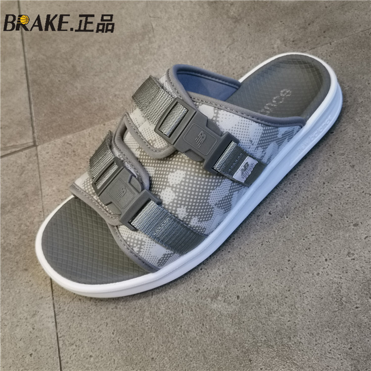 New Balance/NB รองเท้าผู้ชายรองเท้าผู้หญิงรองเท้าแตะ Casual กีฬารองเท้าชายหาดรองเท้าแตะ SDL330GR/NB/