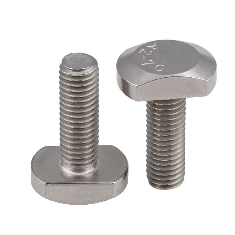 T-Bolt 304 สแตนเลสสตีล T-Slot Bolt GB37 สกรูแผ่นรูปตัว T UUGU