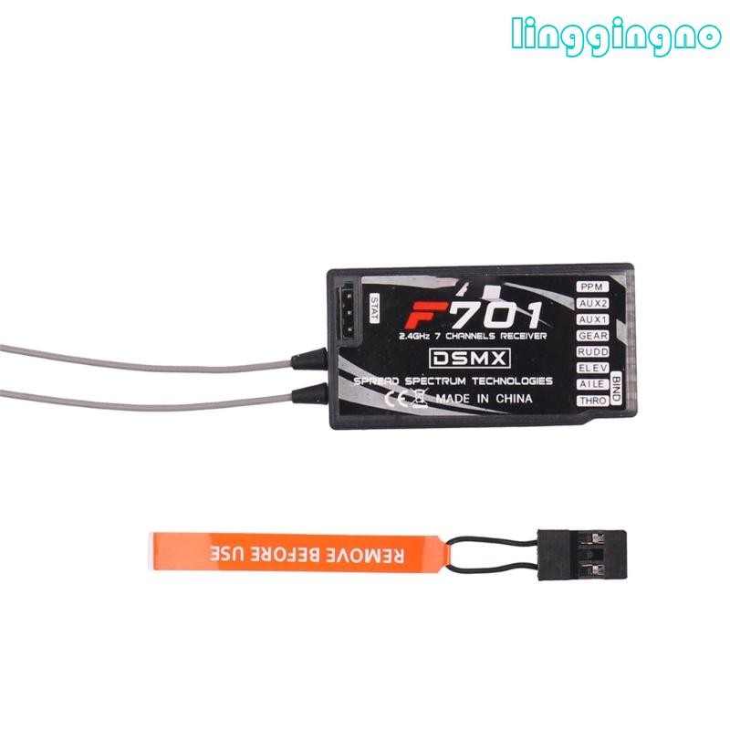 RR F701 7 ช่อง 2 4GHz ตัวรับสัญญาณ DSM2 เปลี่ยน AR6210 S603 ความเข้ากันได้กว้าง