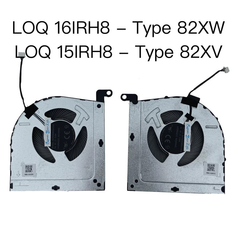 พัดลมระบายความร้อนแล็ปท็อปสําหรับ Lenovo LOQ 16IRH8 82XW LOQ 15IRH8 82XV GeekPro G5000 IRH8 CPU GPU 