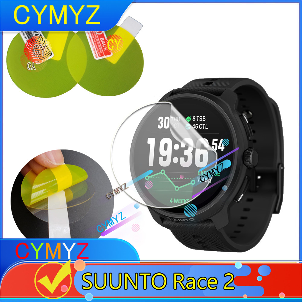 SUUNTO Race 2 ฟิล์ม ฟิล์มกันรอย ฝาครอบซ่อมได้ HD Soft TPU Hydrogel Film SUUNTO Race 2 ฟิล์มกันรอยหน้