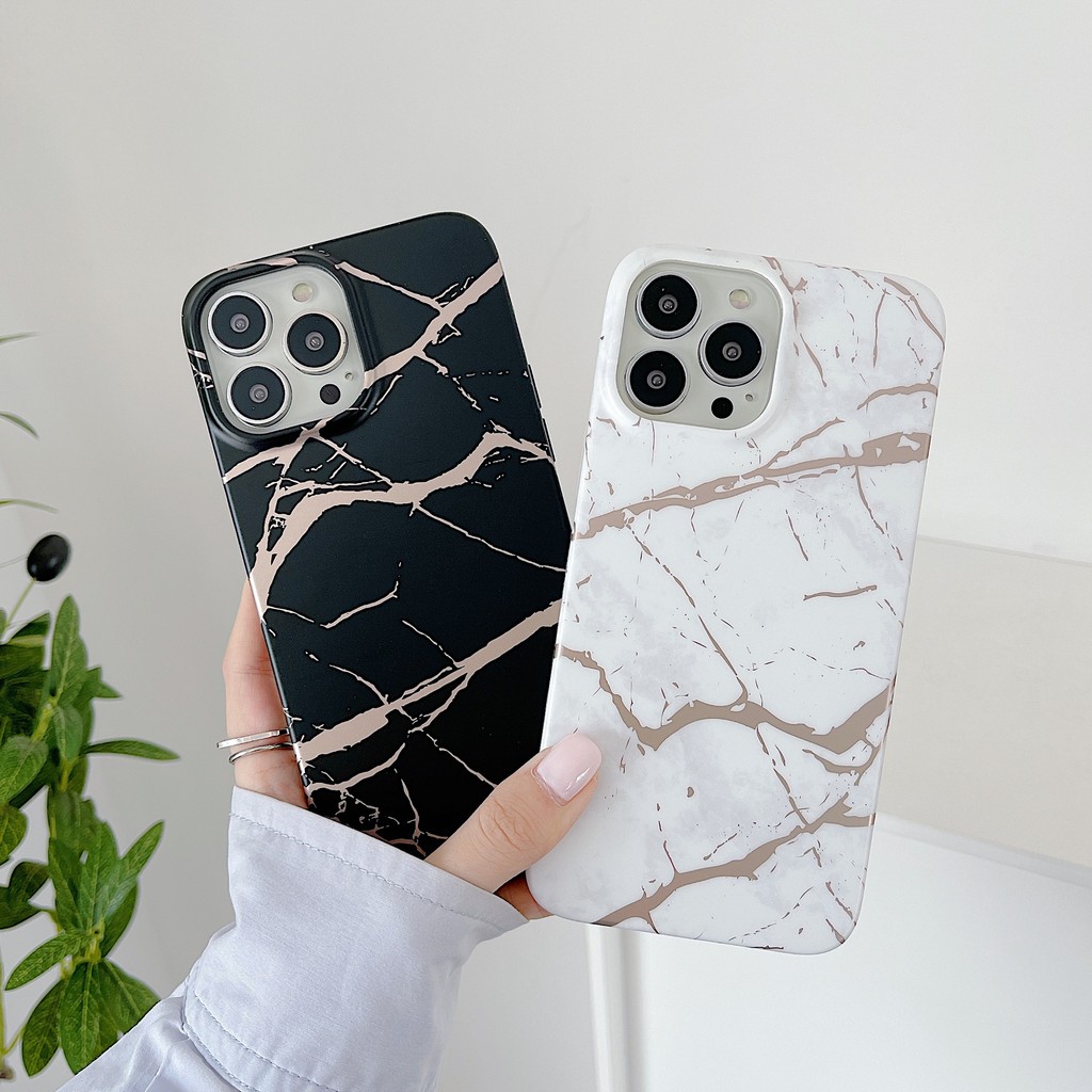 สําหรับ iPhone 13 ProMax Case Cover 11 12 เคสโทรศัพท์หินอ่อน 7 8p