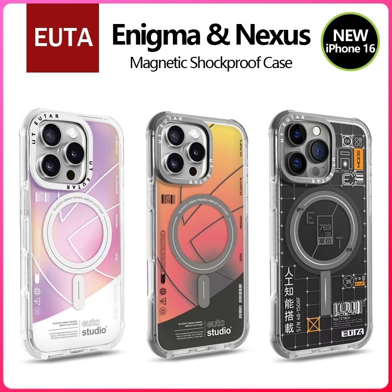 Euta Enigma/ Nexus Magnetic เคสกันกระแทกสําหรับ 2024 iPhone 16 Pro Max 16/16 Pro Case Cover TPU Prot