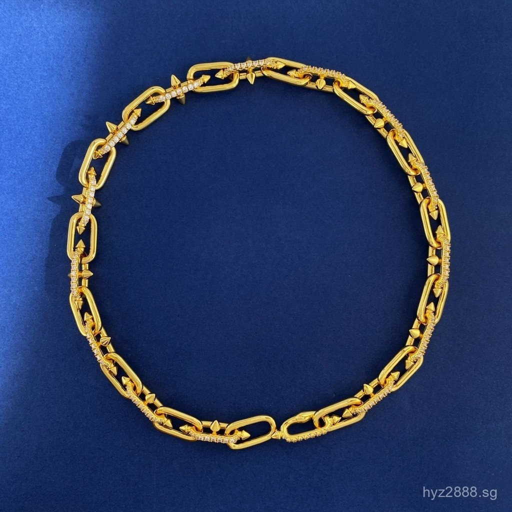 สร้อยคอเพชรประสาน DF80 110 Tijia TFN ใหม่ พร้อมสไตล์แฟชั่น พื้นผิวเรียบ สำหรับคนพิเศษ ในโอกาสสำคัญ