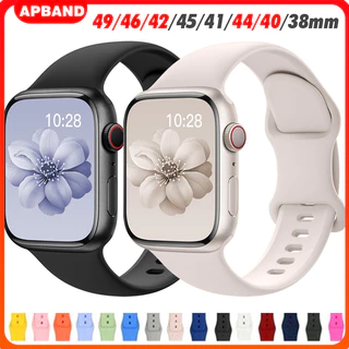 ยาง สาย สายนาฬิกา for iWatch Ultra 3 2 SE Series 11 10 8 9 7 Smart Watch ปรับง่าย สาย41/42/44/45/46/49mm สาย Smart Watch