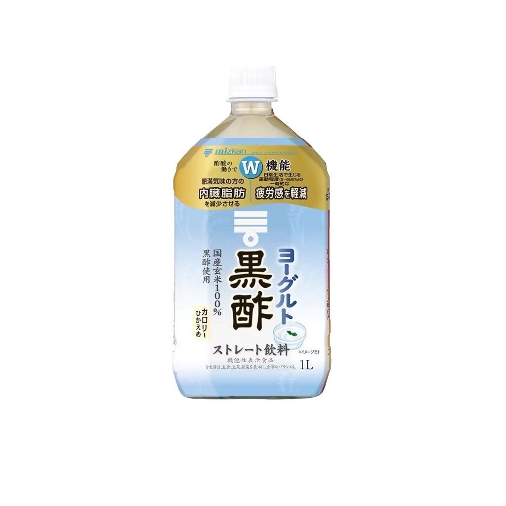 ❤️ปลอมคืนเงิน❤️Mizkan Yogurt Black Vinegar Straight 1000ml.น้ำโยเกิร์ตเวนิการ์
