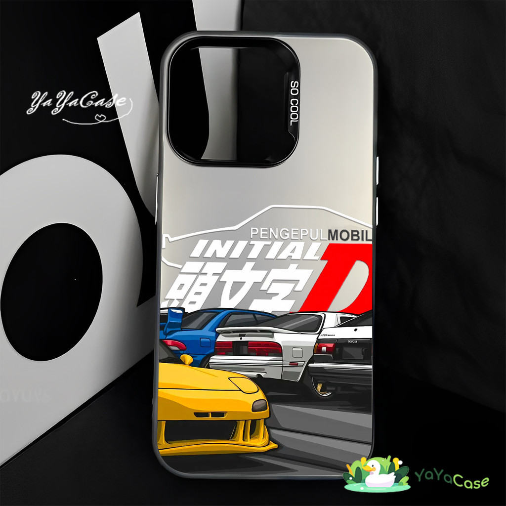 🦢เคส iPhone13 For ไอโฟน 11 12 14 15 16 Pro MAX 14 15 16 Plus XR XS MAX 7 8 Plus SE CASE เคสโทรศัพท์ในรถยนต์ AE86 สุดเท่