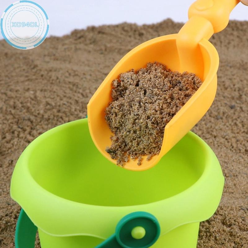 Xo94ol 3/4pcs ชุดของเล่นชายหาดเด็กเกมชายหาดขนาดใหญ่พลั่วทราย Beach Bucket ทรายขุดเครื่องมือของเล่นเด