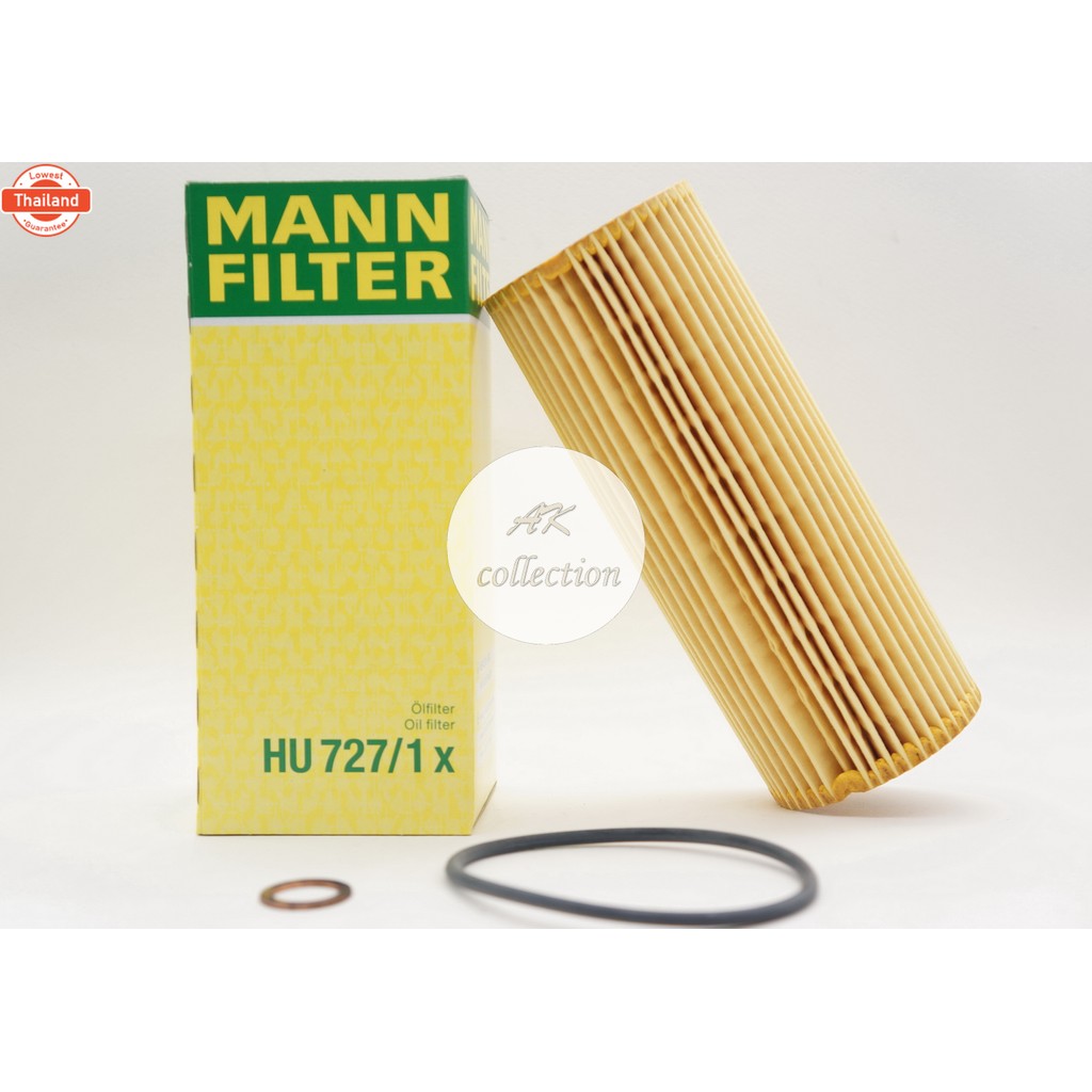 benz กรองน้ำมันเครื่อง ไส้กรองน้ำมันเครื่อง MANN FILTER HU727/1x เครื่อง M111 M104  รุ่น W124 W202 W