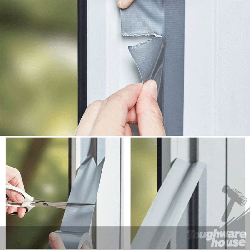 เทปกันลม เทปปิดรอยรั่ว เทปผ้าใบปิดรอยรั่ว ใช้งานง่าย ติดแน่น ฉีกออกได้โดยไม่ทิ้งคราบ ใช้งานได้หลากหลาย - รูปที่ 6