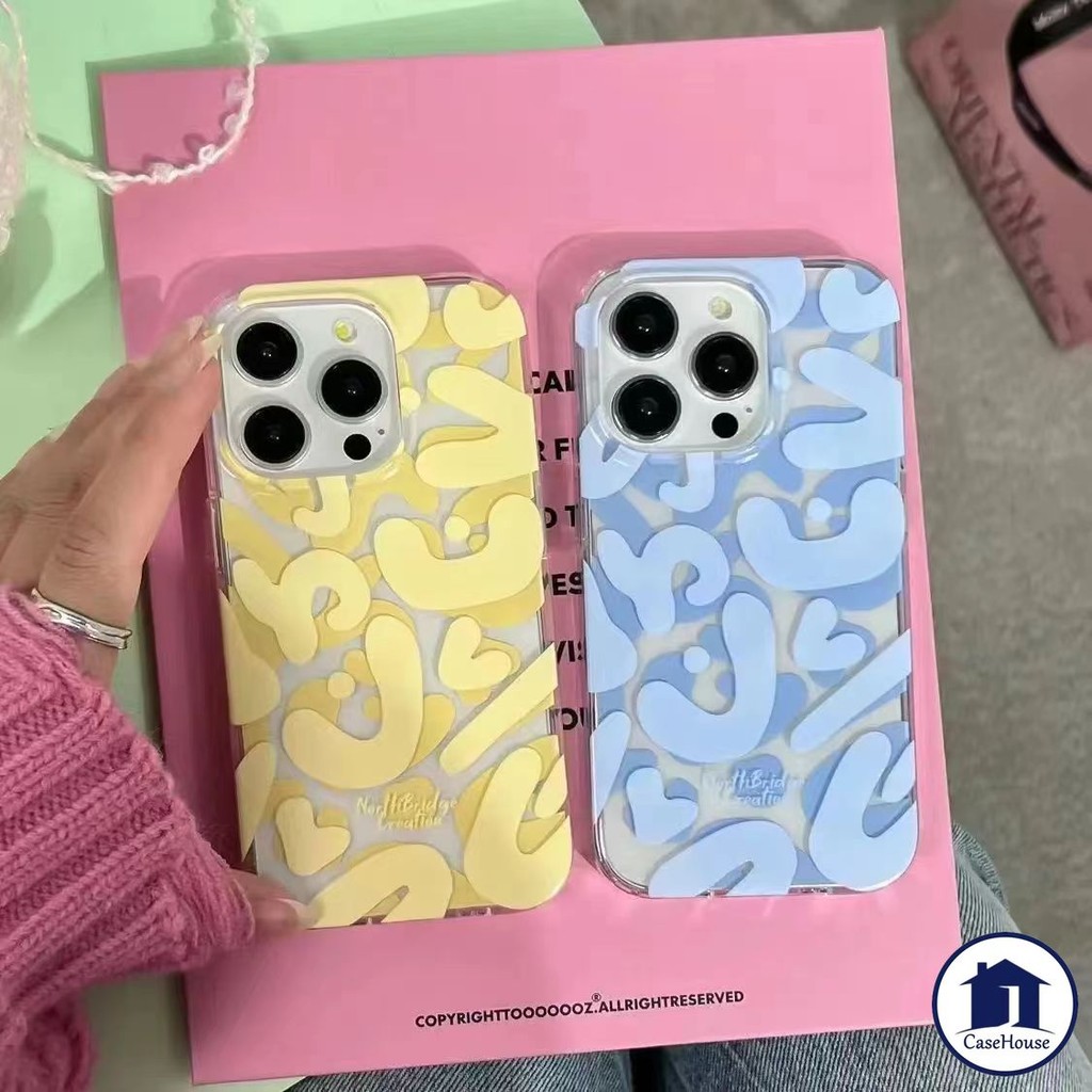 เคสไอโฟน11 แฟชั่นตัวอักษร ที่มีสีสันดูเดิลอ่อน สำหรับ IPhone 15 11 14 12 13 16 Pro Max XR 7Plus X XS Max 16 7 8 14 Plus