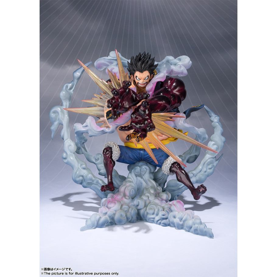 เวอร์ชั่นญี่ปุ่น FiguartsZERO One Piece One Piece Luffy 4th Gear Rubber Lion Rocket Launcher Figure