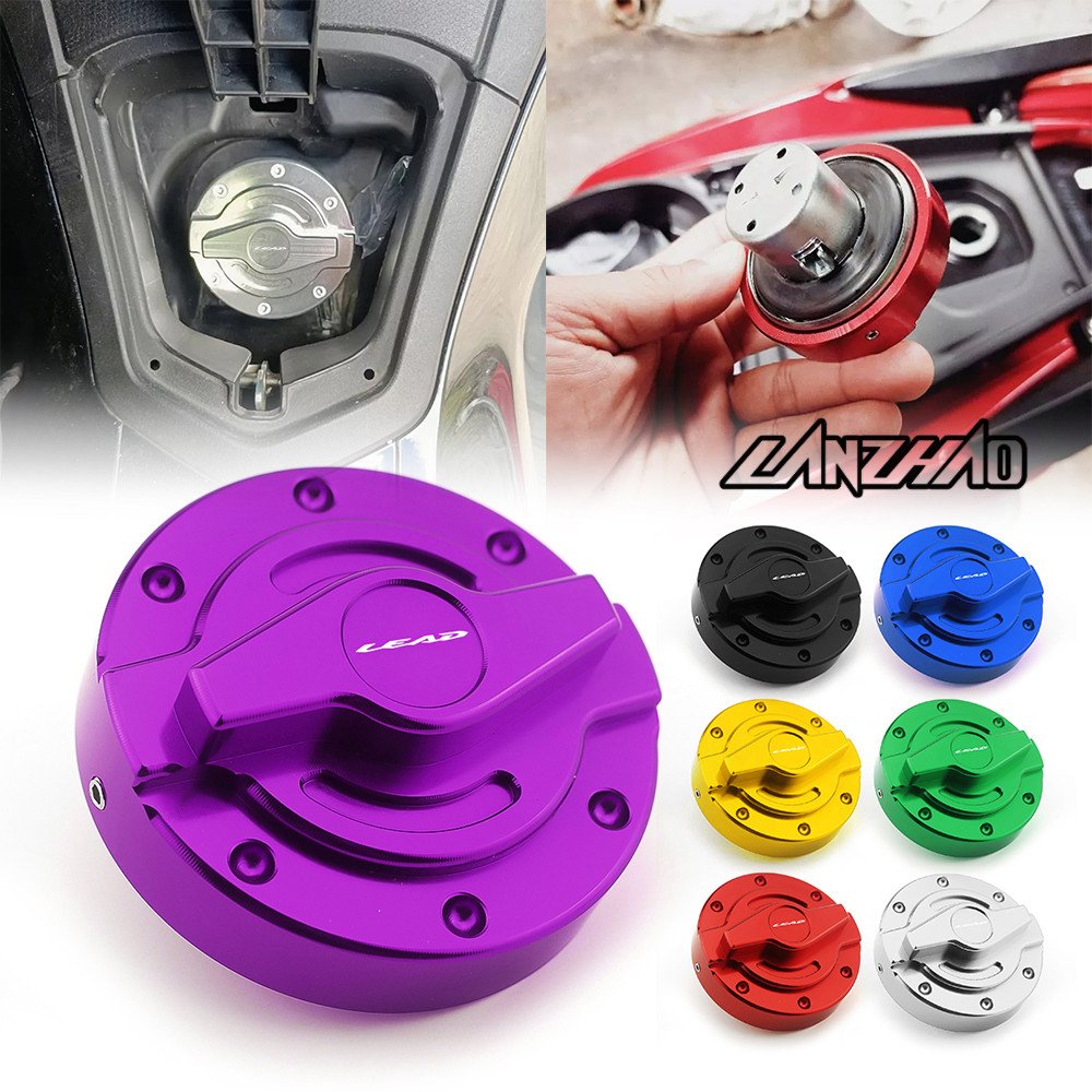 ฝาครอบฝาถังน้ำมัน สำหรับใส่ CNC HONDA Lead 125