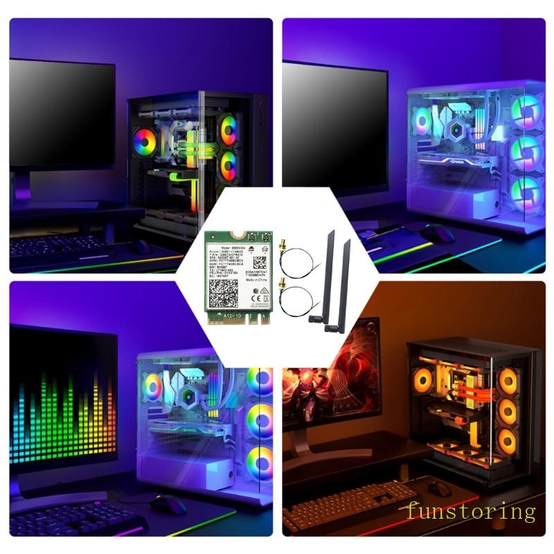 FUN 9560 9560AC 9560NGW WiFi Card 2033Mbps Fast Speed Bluetooth รองรับ 5 1 เสริมเสถียรภาพสําหรับสําน