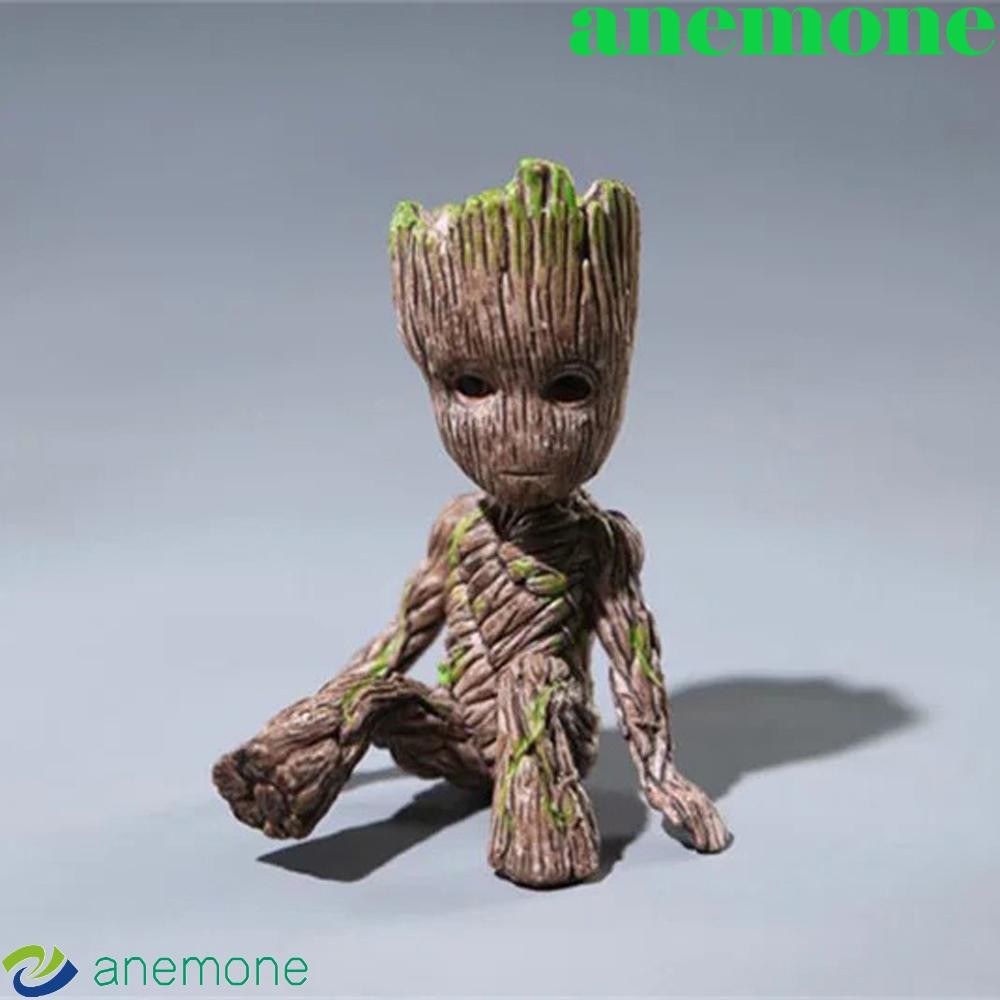 ANEMONE Groot รูปของเล่นตุ๊กตา 6 ซม.นั่ง Mini Groot