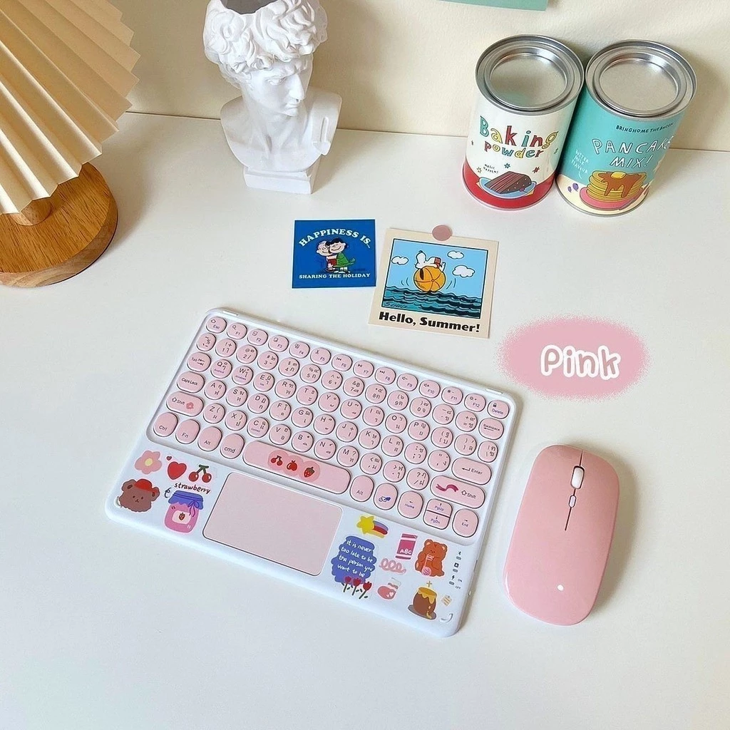 คีย์บอร์ดบลูทูธไร้สายพร้อมทัชแพด ภาษาไทย/อังกฤษ thumbnail 7