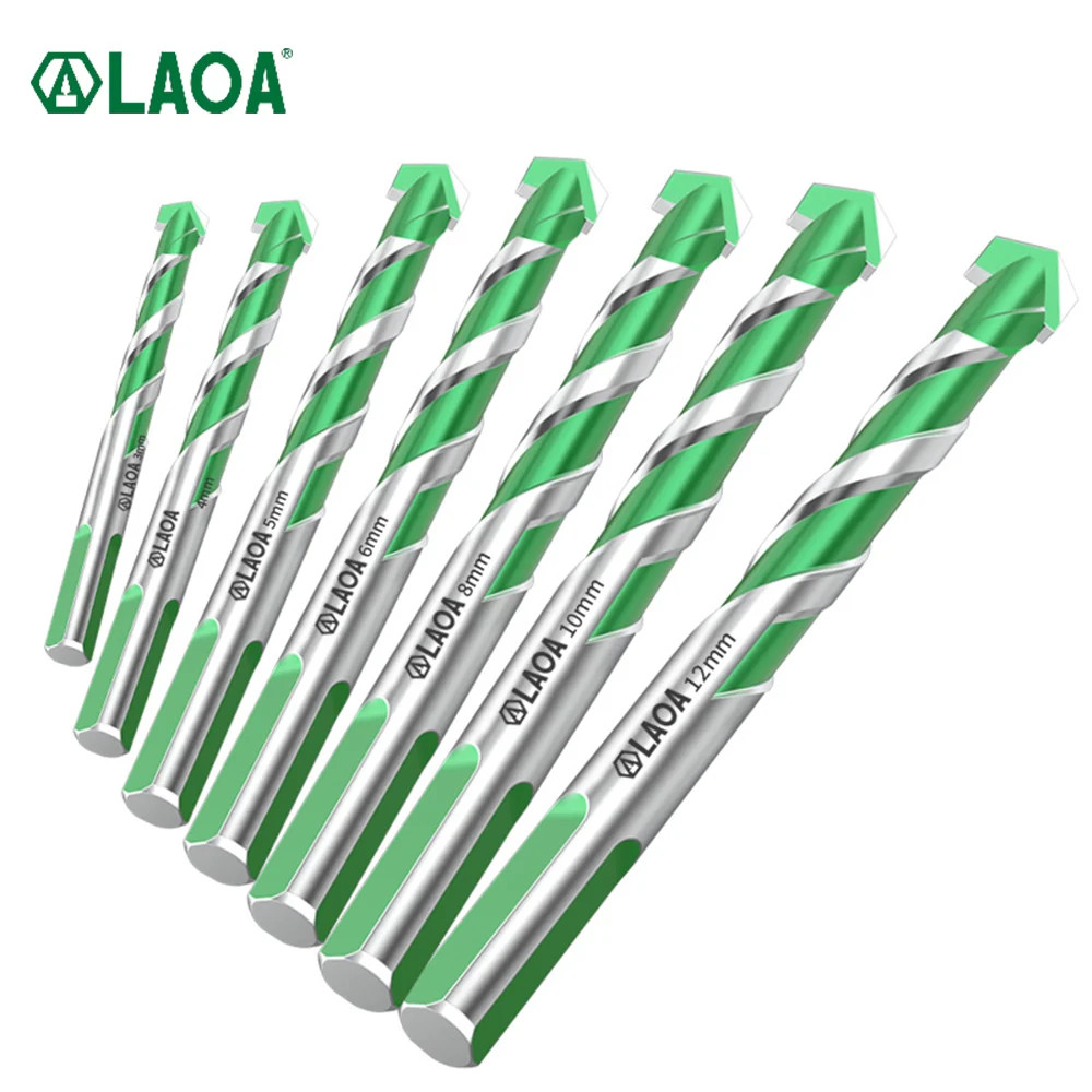 LAOA Electric Drill for Concrete, Aluminum Glass, Brick, Tile, Marble, Alloy Steel YG6X Concrete Dri