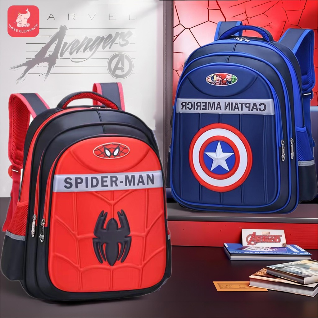 แฟชั่น3D การ์ตูน กระเป๋านักเรียนเด็ก กระเป๋าเป้นักเรียนประถมน้ำหนักเบา กันน้ำ` น้ำหนักเบา ความจุสูง เป้เดินทางสำหรับเด็ก ลดแรงกดทับด้วยหลักวิทยาศาสตร์ ปกป้องกระดูกสันหลังสำหรับเป้นักเรียน （แถมฟรี! กล่องดินสอ）