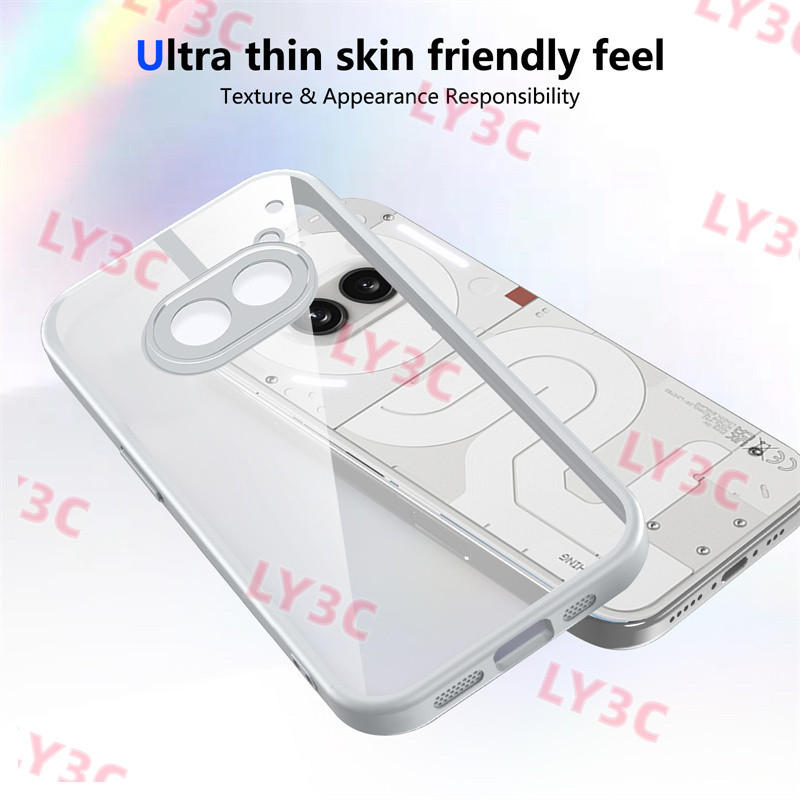 COD สําหรับ Nothing Phone 2A Plus Case ซิลิโคนกันกระแทก TPU กันชน Clear Back Hard Cover เคสโทรศัพท์ส