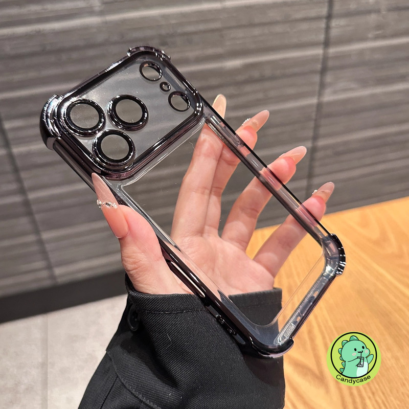 หรูหรากันกระแทกสําหรับRealme P3 Q5 Q5i Q3 Q3i Q3S Q3T Q2 5G 4Gฝาครอบน่ารักใสชุบธุรกิจนุ่มAirBagเคสโท