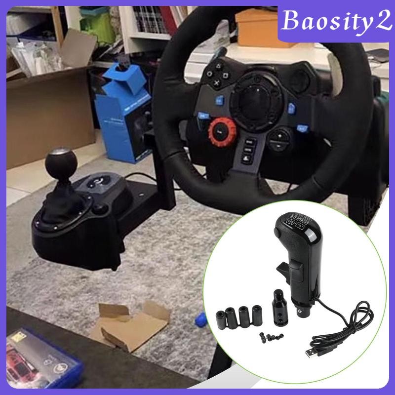 [Baosity2] อุปกรณ์เสริมพวงมาลัย USB Truck Simulator Shifter หัวเกียร์สีดําสําหรับ G920 G25